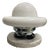 Space Age UFO Table Lamp in Steel with Marble and Opaline Glass, 1970s For Sale