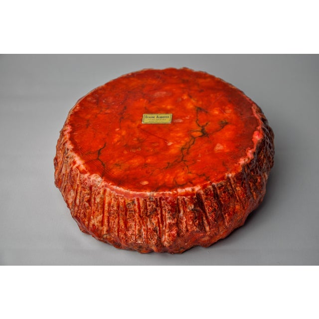 Stone Red Alabaster Ashtray by Romano Bianchi, Italy, 1970s For Sale - Image 7 of 9