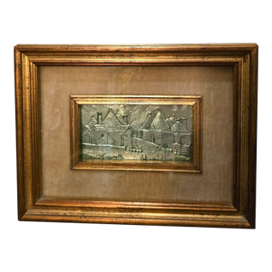 1980s Metal Relief Art by Mazzarelli Giuseppe