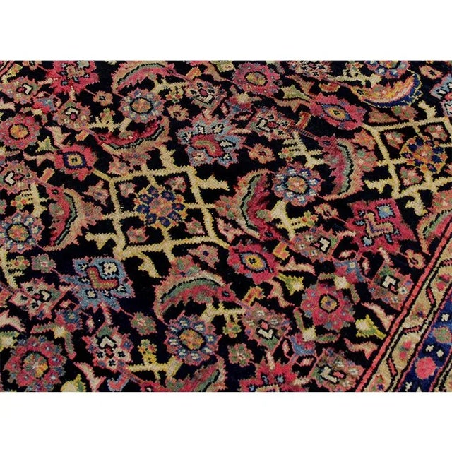 1930s 1930s Old Persian Mahal Area Rug 3'7"×10'0" For Sale - Image 5 of 11