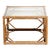 1970s Boho Chic Rattan / Bamboo & Glass Coffee Table For Sale