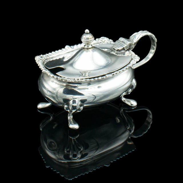 1948's English Vintage Cased Condiment Set For Sale - Image 4 of 12