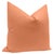 Contemporary 22" Persimmon Performance Linen Pillows - a Pair For Sale - Image 3 of 5