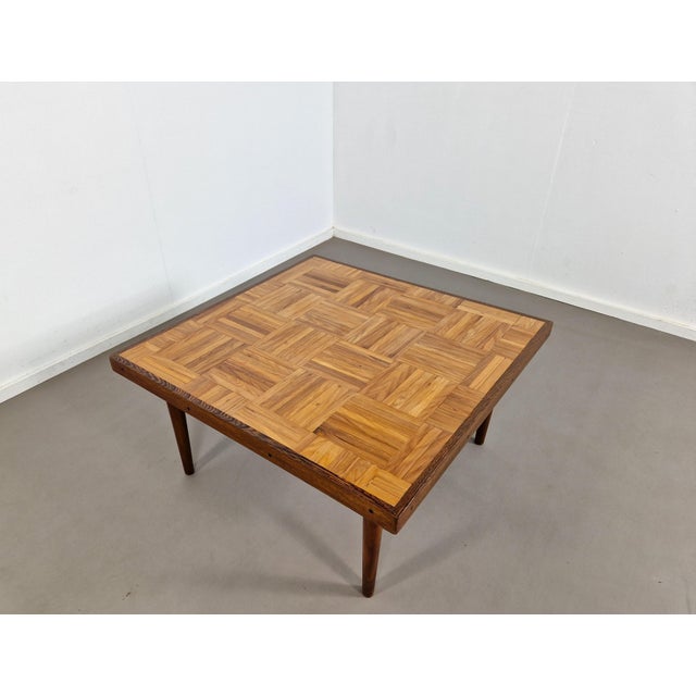 Mid-Century Parquet Coffee Table, 1960s For Sale - Image 6 of 11
