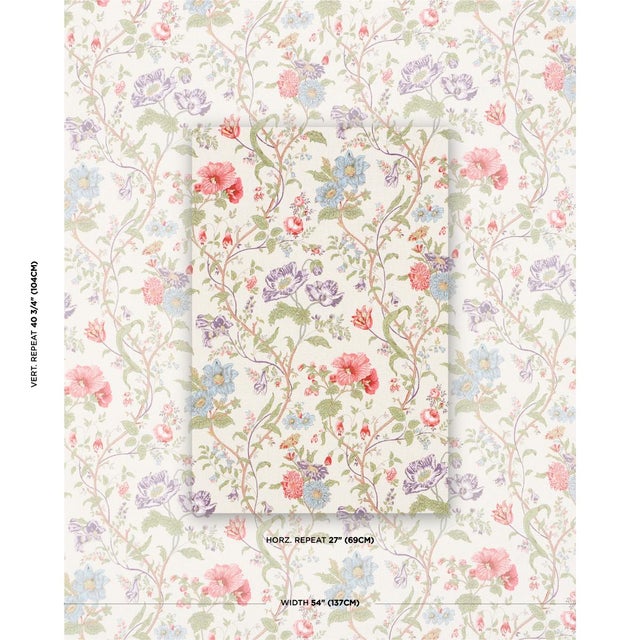 Giselle Floral is a classic romantic floral fabric based on a pattern we discovered in the Schumacher archive. Enlivened...