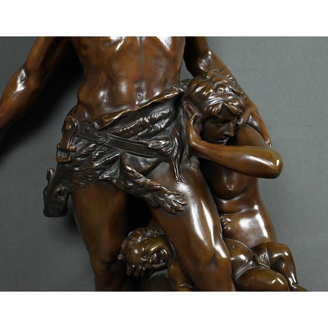 Brown Boisseau, The Defense of the Hearth, Late 19th Century, Bronze For Sale - Image 8 of 18