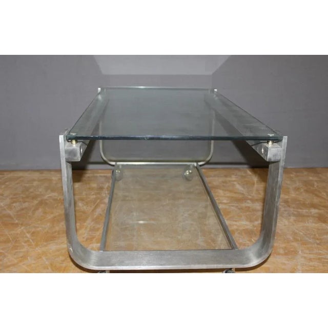 Gray Coffee Table with Two Trays, 1970s For Sale - Image 8 of 9