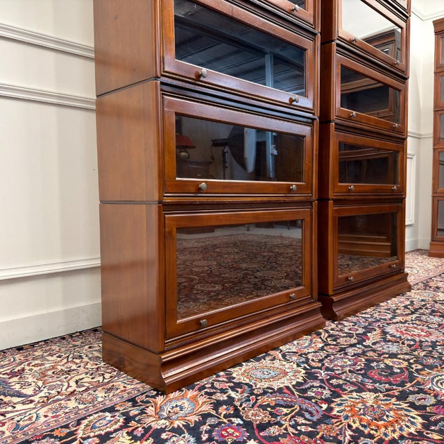 Metal Classic Art Deco Bookcase Set from Globe Wernicke, Set of 2 For Sale - Image 7 of 13