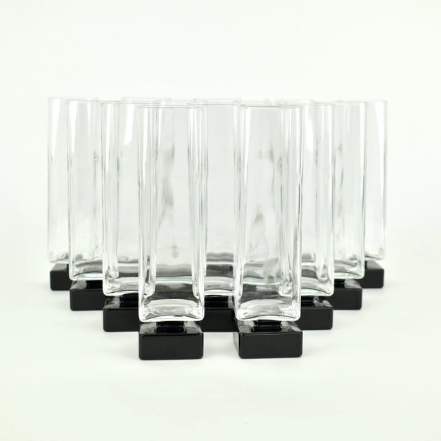 Champagne Glasses by Luigi Bormioli, 1980s, Set of 14 For Sale - Image 6 of 9