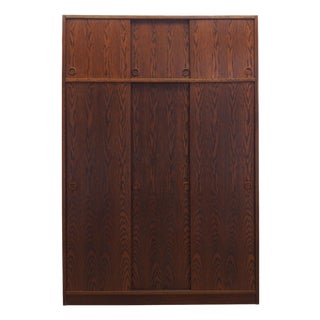 Danish Oak Wardrobe by Tage Mogensen, 1970s For Sale