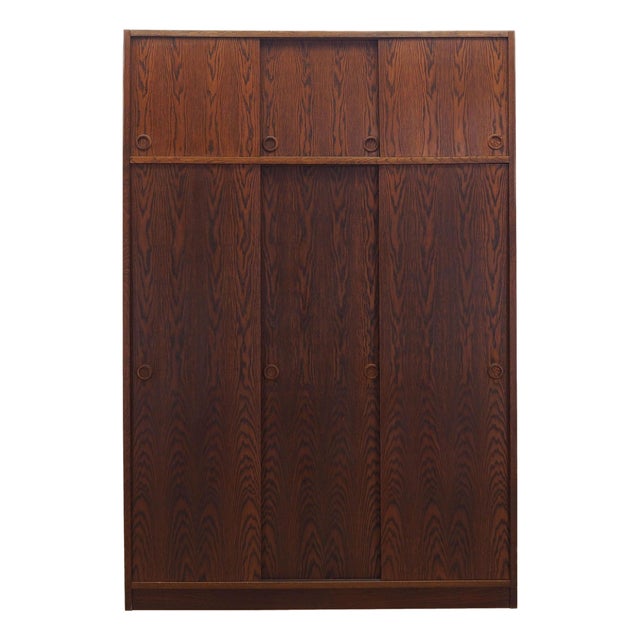 Danish Oak Wardrobe by Tage Mogensen, 1970s For Sale