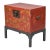 19th Century Chinese Red Lacquer Trunk on Stand With Gilt Decoration For Sale