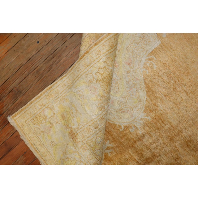 Zabihi Collection Rich Antique Turkish Silk Cotton Rug - 9'2" x 12'10" For Sale - Image 12 of 12