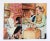Circa 1950's advertising print by Stevan Dohanos made for American Optical. Family Dinner shows mom, dad and teenage...