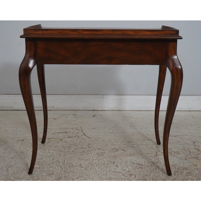 Maitland Smith Burlwood 1 Drawer Writing Desk For Sale - Image 17 of 18