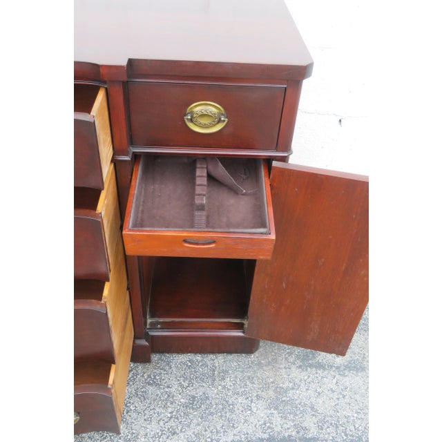 Brown Drexel Mahogany Server Buffet Sideboard Credenza Bathroom Vanity For Sale - Image 8 of 12