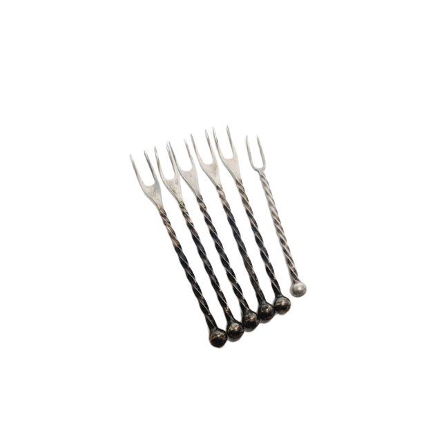 Postmodern Postmodern Herring Forks from WMF, Germany, 1950s, Set of 6 For Sale - Image 3 of 8