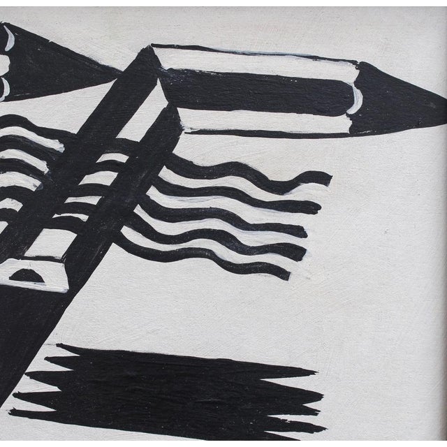 Berlin School Artist, The Power of Words, 1950s-70s, Oil on Board, Framed For Sale - Image 7 of 18