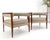 Pair New Alcantera Upholstery Walnut Cube Shape Barrel Back Lounge Chairs MINT! For Sale - Image 12 of 13