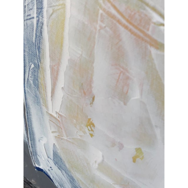 White Contemporary Original Painting “Horse in White” by Cassandra on Auker. Acrylic on Stretched Canvas. For Sale - Image 8 of 11