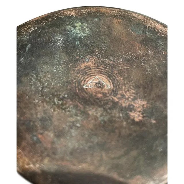 1930s Just Andersen Danish Art Deco Patinated Bronze Bud Vase For Sale - Image 5 of 6