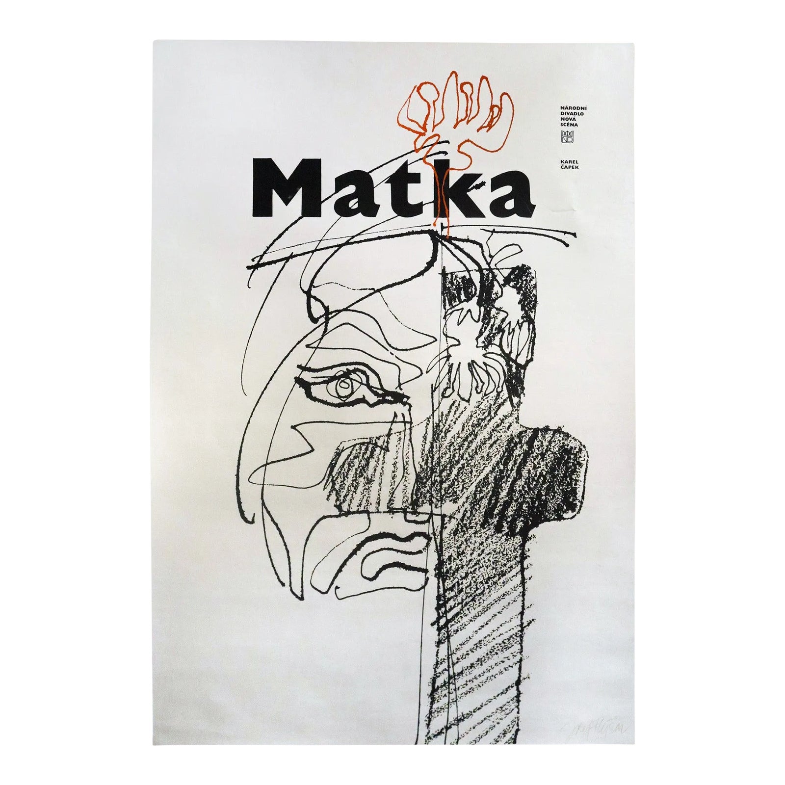 1983 Czech Theatre Poster, 