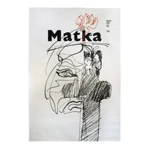 1983 Czech Theatre Poster, "The Mother" ("Matka") at the National Theatre New Scene (Josef Flejsar)