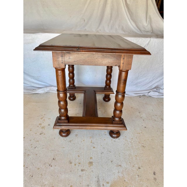 19th Century French Walnut Side Table For Sale - Image 11 of 13