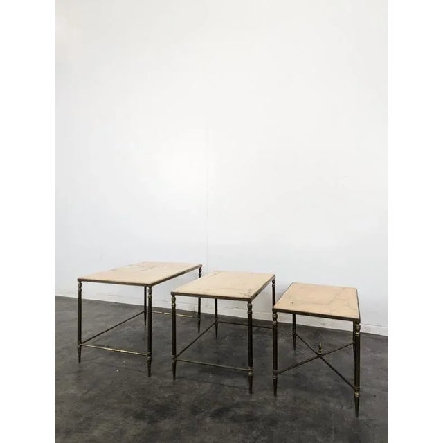 Nesting Tables from Maison Baguès, Set of 3 For Sale - Image 3 of 10