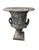 2000 - 2009 Pair of Vintage Neoclassical Cast Iron Urn Planters in Aged Bronze & Verdigris Finish For Sale - Image 5 of 12