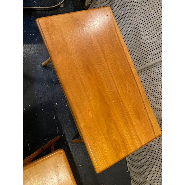 1960s Pair of Heywood Wakefield Mid Century Side Tables For Sale - Image 6 of 9