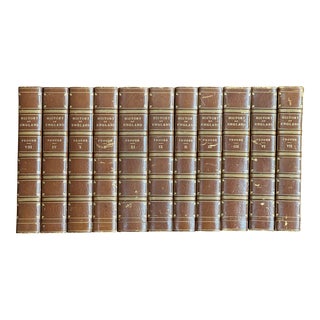 Antique 1863 Leather Bound History of England Books - Set of 11 For Sale