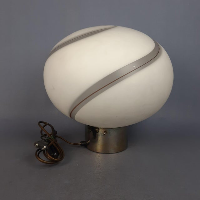 Modern Murano Glass Spiral Table Lamp from Venini, 1970s For Sale - Image 3 of 18