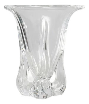 Mid 20th Century Vannes France Crystal Vase