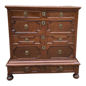 Antique English Chest on Chest of Drawers