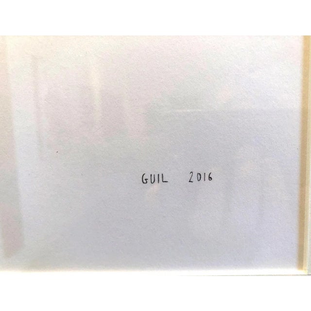 Mont Saint Michel, Framed Watercolor Illustration by Guillaume Cornet, 2016 For Sale - Image 10 of 11