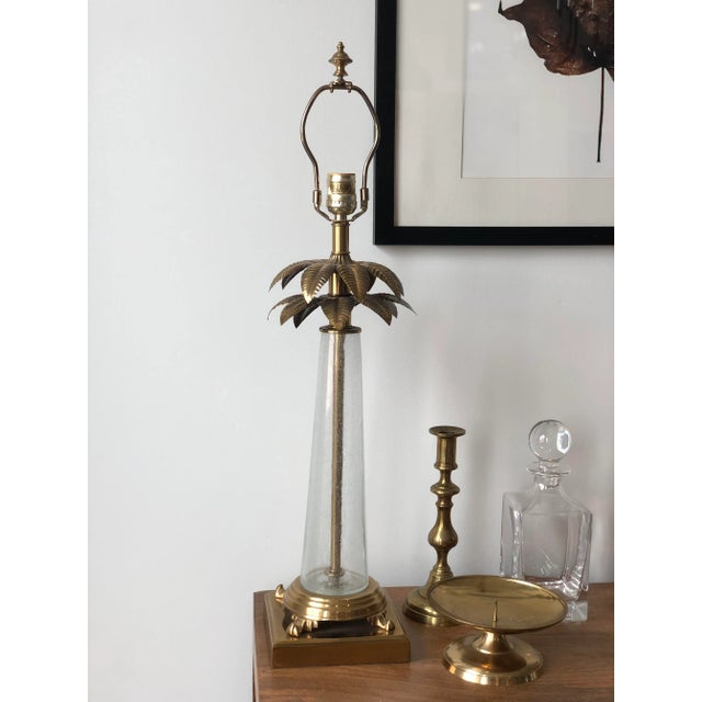 This beautiful handblown glass and brass table lamp by Frederick Cooper is truly a piece of art that just works part time...