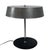 Mid-Century Modern Table Lamp with Black Base, Gray Shade & Chrome Upright For Sale - Image 5 of 11