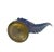 Blue and Gold Murano Style Glass Bird Figurines, Italy, Circa 1950s - A Pair For Sale - Image 12 of 12