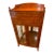 1990s Francesco Molon Giemme Italian Burl Wood Display Cabinet / Curio For Sale