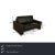 The EGO sofa by Rolf Benz is covered in black genuine leather and stands on floor-to-ceiling side panels. The minimalist,...