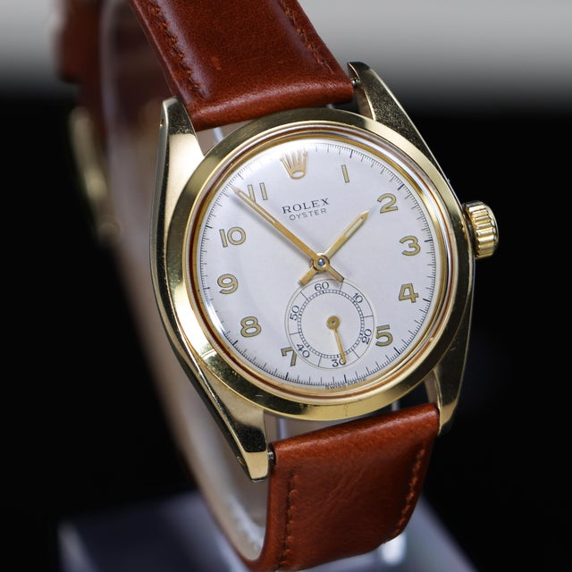Vintage Rolex Oyster 6246 36mm Dial Small Seconds Manual Wind Watch Circa 1972 For Sale - Image 10 of 15