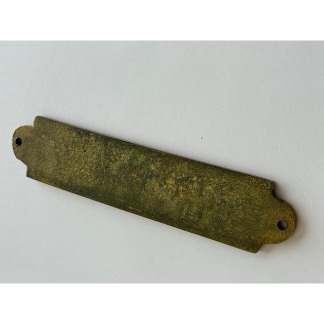 Farmhouse Vintage Solid Brass 'Guest Room Door Sign Plaque For Sale - Image 3 of 12