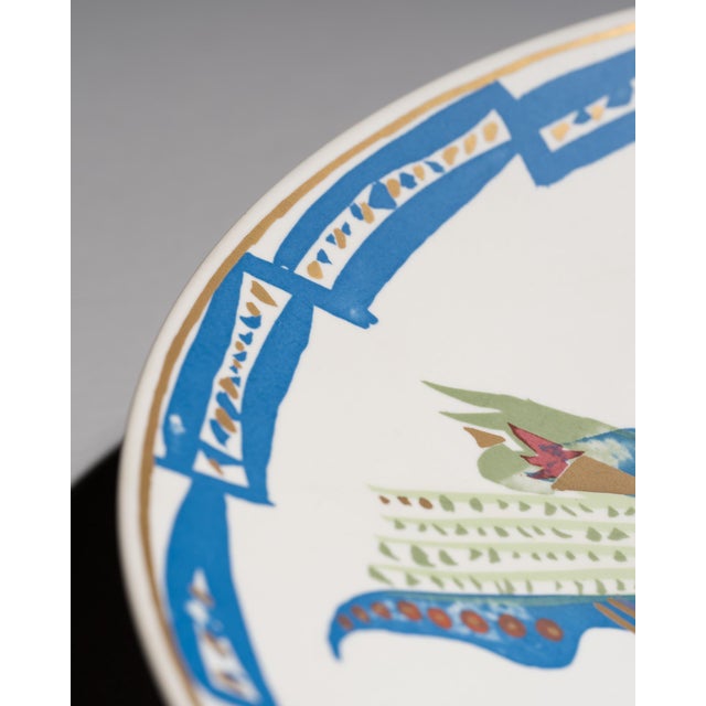 Large Alta Mira Porcelain Wall Plate by Gilbert Portanier for Rosenthal, 1970s For Sale - Image 10 of 13