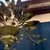 1940s Antique French Chandelier With Gold Leaves and Branches in Old Gilding For Sale - Image 5 of 14