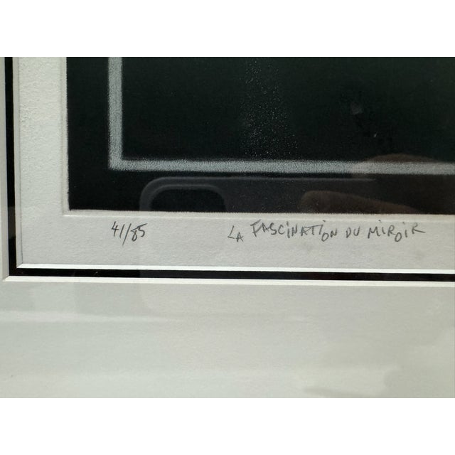 1980s Avati La Fascination Du Miroir 1986 Signed Numbered 41/85 Bird Surrealist Print For Sale - Image 5 of 10