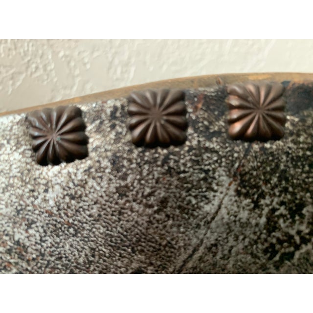 Late 19th Century Late 19th Century Louis XIII Style Leather Screen For Sale - Image 5 of 13