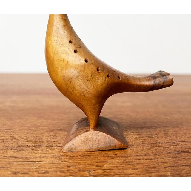Vintage Wooden Peacock Figurine For Sale - Image 14 of 18