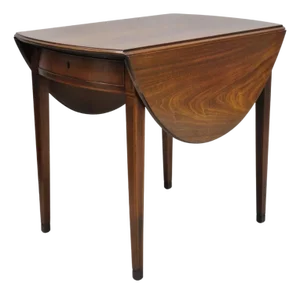 Antique Kittinger Colonial Williamsburg Cw-27 Mahogany Drop Leaf Pembroke Table