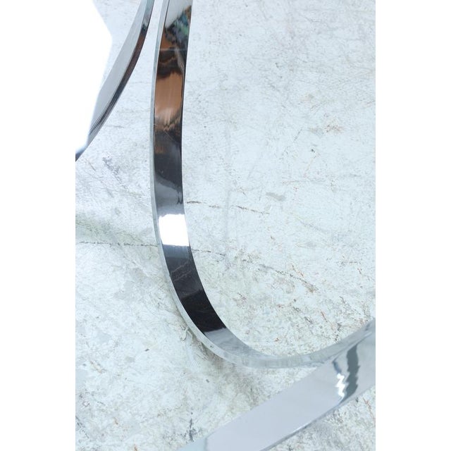Mid-Century Glass Coffee Table with Chrome Frame by Werner Lindner for Bacher For Sale - Image 9 of 12